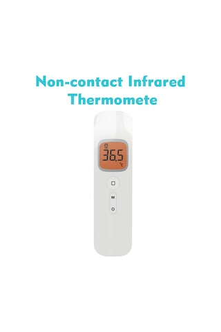 Wezone Beyaz Dijital Enstrüman: Vücut, Gıda Ve Odalar İçin Dokunsuz Kızılötesi Sıcaklık Ölçer - 1 Saniye Ölçüm, Çift Birim, 32 Hafıza, Pil Yok