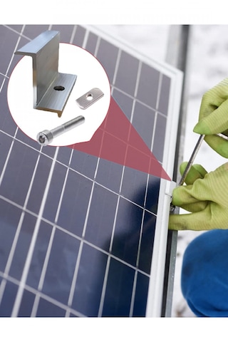 Matech Güneş Paneli Kenar Tutucu (h:35mm)(10 Adet)