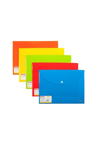 Bigpoint Çıtçıtlı Dosya Lolly A4 Sarı X 12 Adet