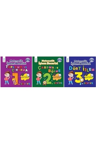 Matematik İşlem Becerisi Seti 3 Kitap Matematik İşlem Becerisi Seti 3 Kitap