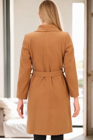 Z9639 Dewberry Bayan Palto-camel Camel