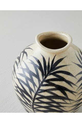 English Home Lavina Vazo 21,5 Cm Krem Krem