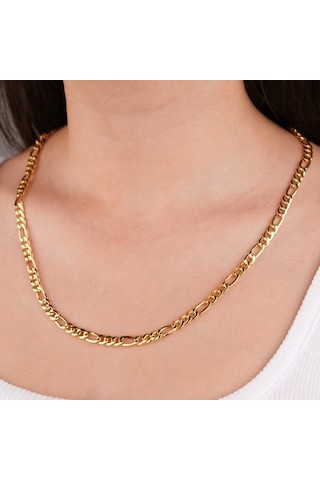 14 Ayar Altın 50 Cm Figaro Zincir 348 Gold
