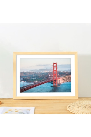 İmitasyon Masif Ahşap Fotoğraf Çerçevesi Belge Çerçevesi 6 İnç