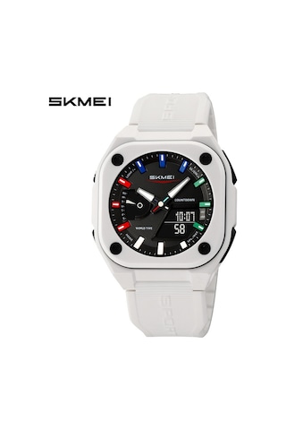 Skmei 612662 Spor Çok Fonksiyonlu Elektronik Saat Beyaz