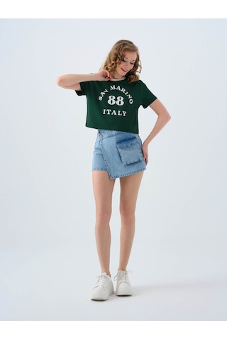 Loft Yeşil Kadın T-shirt Lf2039515 Yeşil