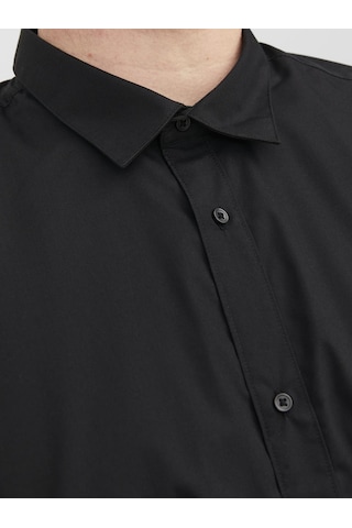 Jack & Jones Büyük Beden Uzun Kollu Gömlek - Joe - 12200623 Siyah