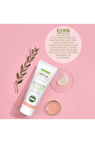 INCIA %100 Doğal Karın Çatlak Jel Kremi Organik Avokado Yağı 75 ML