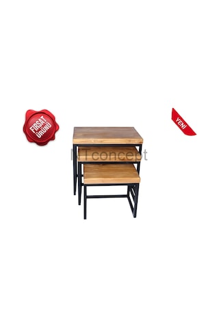 Ntconcept Masif Ağaç Loft Zigon Sehpa