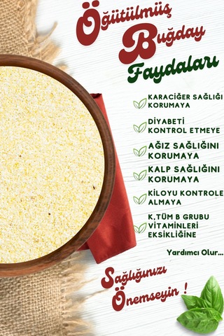 Yörem Afyon Meşhur Afyonkarahisar Günlük Taze Öğütülmüş Buğday Göce Triticum Aestivum 1000gr.