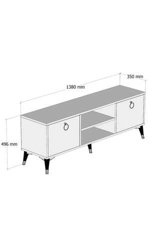 Ferniso Mobilya 138 Cm Tv Ünitesi Çam-beyaz