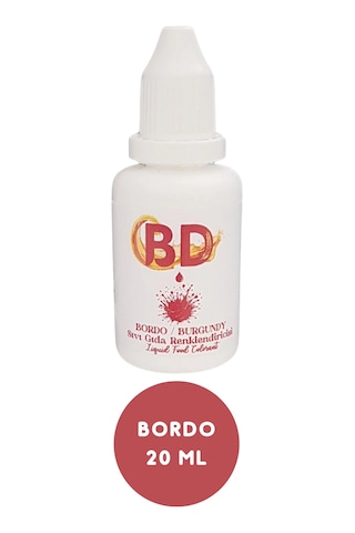 Bd Sıvı Gıda Boyası 20 Ml Bordo