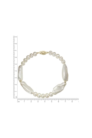 Gold Armband 585 Ayar Beyaz Inci 21cm Şık Ve Zamansız Tasarım Ellen K Kalitesi Altın