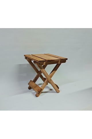 Ahşap Katlanır Tabure 1 Adet 30 cm x 36 xm