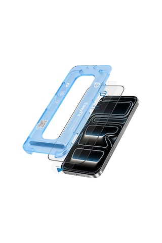Piili Corningglass Ar Snapfit Apple iPhone Uyumlu 17 Pro Max/16 Pro Max Ekran Koruyucu Şeffaf