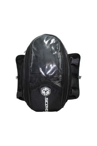 Motosiklet Depo Üstü Manyetik Çanta Impertex Omuz Taşıma Askılı Motor Çanta Siyah