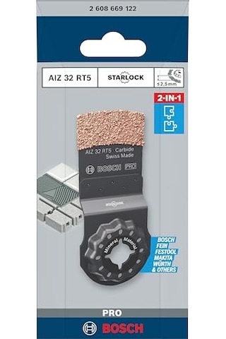 Pro Aız 32 Rt5 Daldırmalı Kesim Testere Bıçağı Harç Gözenekli Genişlik 32 Mm Professional Aksesuar Çok Fonksi