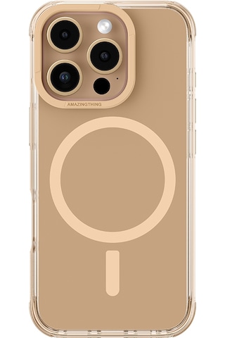 İphone 16 Pro Uyumlu Kılıf Magsafe Şarj Özellikli Amazingthing Omni Serisi Kapak Rose Gold