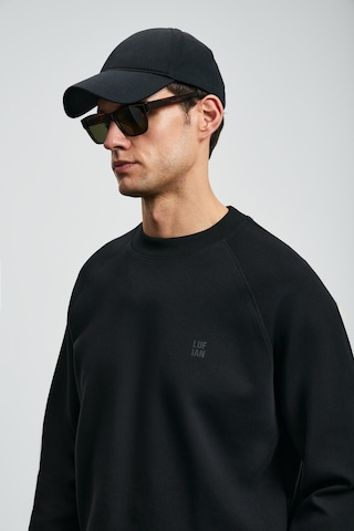 Lufian Erkek Sweatshirt 112030179 Siyah