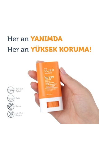 The Purest Solutions Yüksek Güneş Koruyucu SPF50+ Stick 17 G