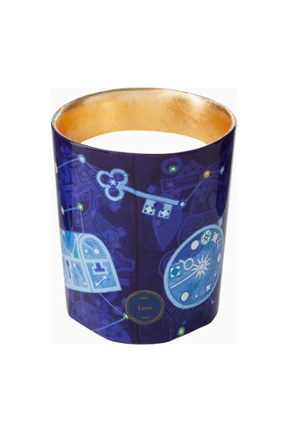 Trudon Luna Classic Lüks Kokulu Mum, 60 Saat Yanma Süresi Mavi