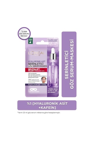 L'Oreal Paris Revitalift Filler Serinletici Göz Serum Maskesi 11 G