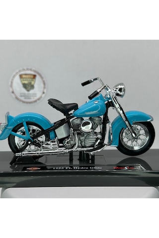 Harley Davidson 1953 Fl Hydra Halide 1:18 Diecast Maket Motor Metal Model