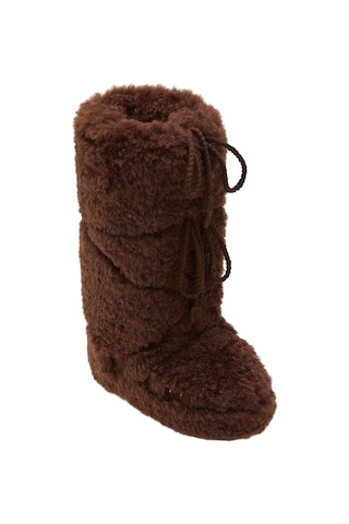M010-dark Brown Bot Kadın 80d1403070 Moon Boot Icon Curly Extra 35-41 Kahverengi