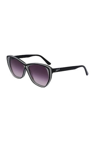 Karl Lagerfeld Kl6103s 006 58 Kadın Cat Eye Siyah Kemik Güneş Gözlüğü Beyaz