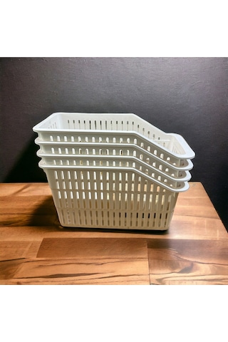 4 Adet Buzdolabı Raf Düzenleyicii Sebze Meyve Sepeti Mutfak Banyo Tezgah Altı Üstü Organizer Diğer