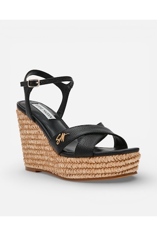Steve Madden Cylo Black Leat Kadın Siyah Sandalet Cylo