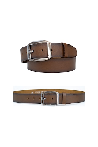 Özel Kutulu Premium Hakiki Deri Erkek Kot-kumaş Pantolon Kemer