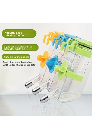 Elmpaly Pembe Kafes Veya Duvara Monte Kedi Köpek Su Pınarı, Dökülme Önleyici Toz Tüy Korumalı