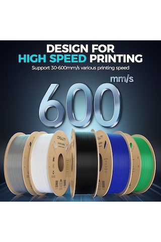 Creality Petg Filament, Hyper Petg 1,75 Mm 3d Yazıcı Filamenti, 30-600 Mm/s, Boyutsal Doğruluk +/- 0,02 Karton Makara 8,8 Lbs , Çoğu Fdm 3d Yazıcıya Uygun 4 Kg Siyah Kül