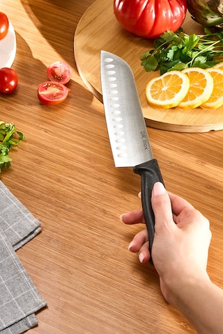 Dr. Inox Santoku Bıçağı 30 Cm Siyah Siyah