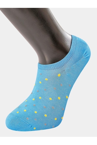 Türen Erkek Puanlı Sneakers Çorap 6'lı Paket Mavi