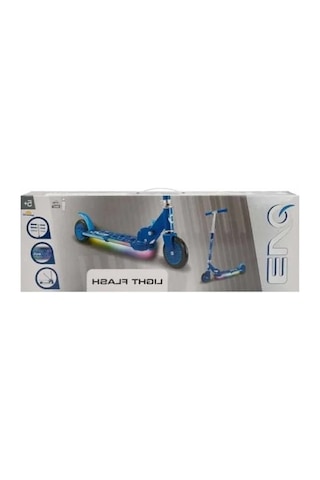 Mavi 2 Tekerlekli Işıklı Scooter Açık Füme - Füme - Kahverengi