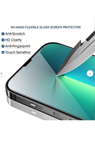 Balerion Iphone 14 Pro Max Uyumlu Ekran Koruyucu Kırılmaz Cam