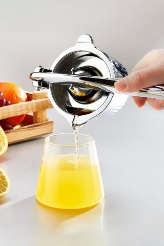 Nishev Döküm Meyve Narenciye Sıkacağı Portakal Sıkacağı Sebze Meye Suyu Sıkma Aleti Gümüş
