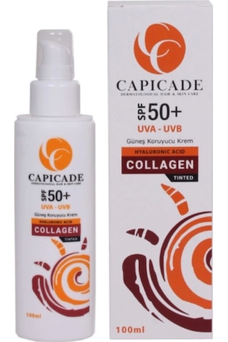 Capicade Collagen Tinted Güneş Koruyucu Krem Spf 50+ 100 ML Capicade Collagen Tinted Güneş Koruyucu Krem Spf 50+ 100 ML