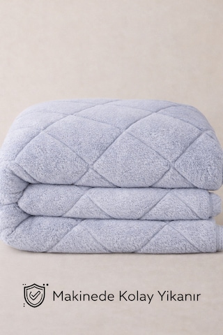 Welsoft Lüx Yorgan Tek Kişilik 155 X 215 Cm Gri