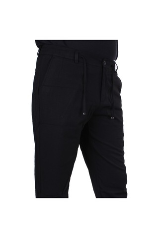 Dagoster Dmg23-611275 Siyah Normal Bel Double Paça Flota Cepli Erkek Pantolon Siyah