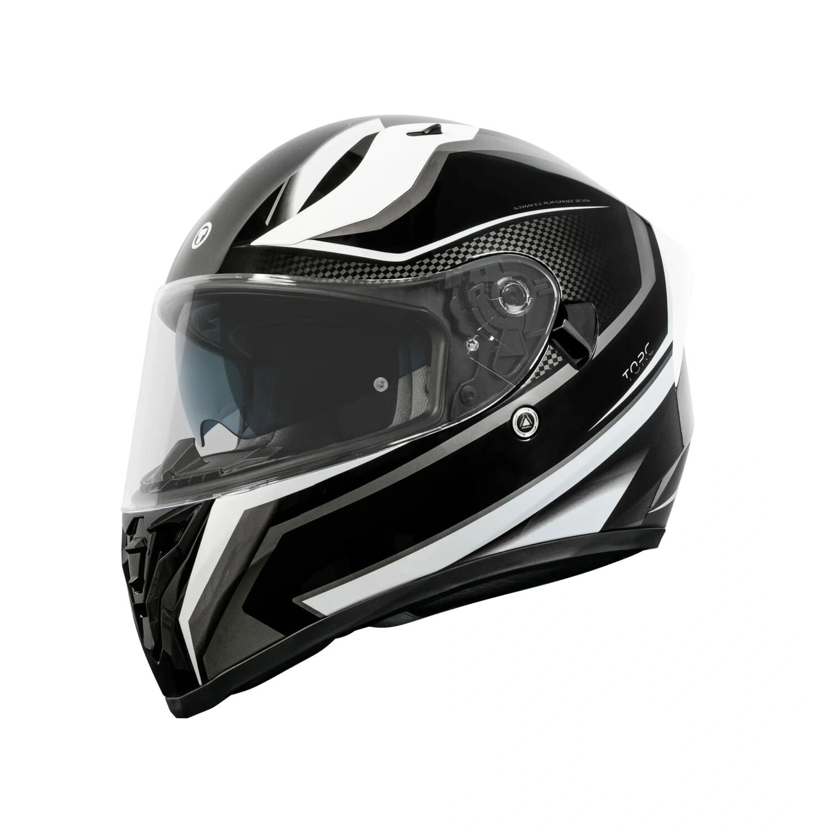 Torc T-15 Route Kapalı Motosiklet Kaskı Beyaz - Siyah