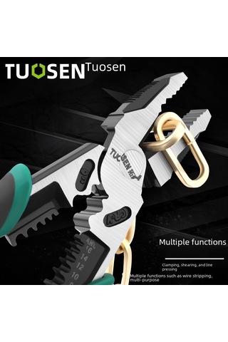 Yaleker Endüstriyel Çok İşlevli Pense Seti: 8-9 İnç Paslanmaz Çelik Uçlar, Farklı Uç Seçenekleriyle Dayanıklı Zımba Penseler