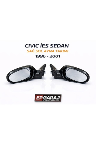 Honda Civic İes 1996 2001 Sedan Uyumlu Sağ Sol Ayna Takımı
