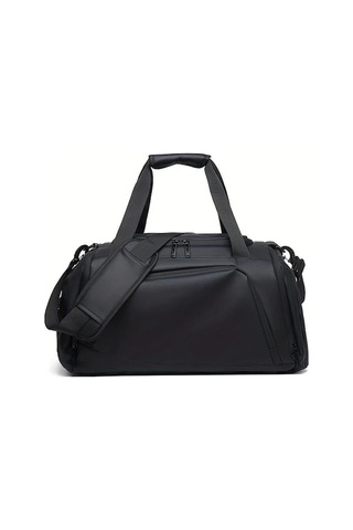 Sandwich Kolay Taşıma Motion003 Siyah Kapasiteli Spor Çantası Oxford Dayanıklı Ayarlanabilir Askılı Seyahat Çantası Siyah