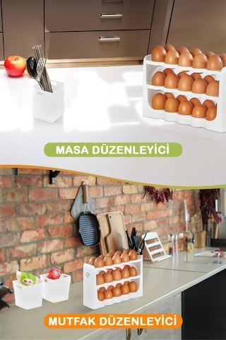 Mithra Life 6 Parça Buzdolabı İçi Düzenleyici Ve 30 Bölmeli Yumurtalık Mıt1105 Genel