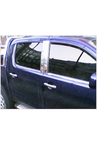 Toyota Uyumlu Hilux Krom Cam Çıtası 4 Prç P.Çelik 2005-2014 Arası