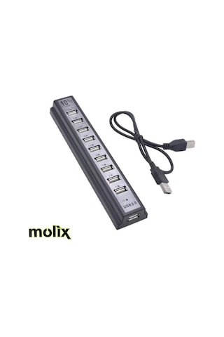 Molix 10 Port Usb 2.0 Usb Hub