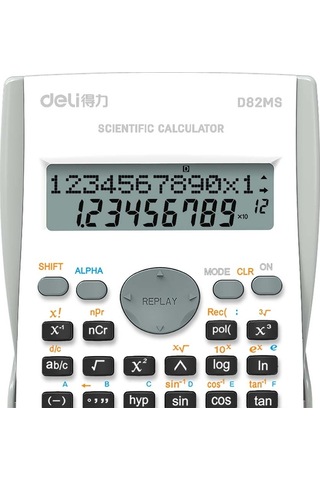Deli Bilimsel Hesap Makinesi 240f-10+2 Digits Beyaz D82ms